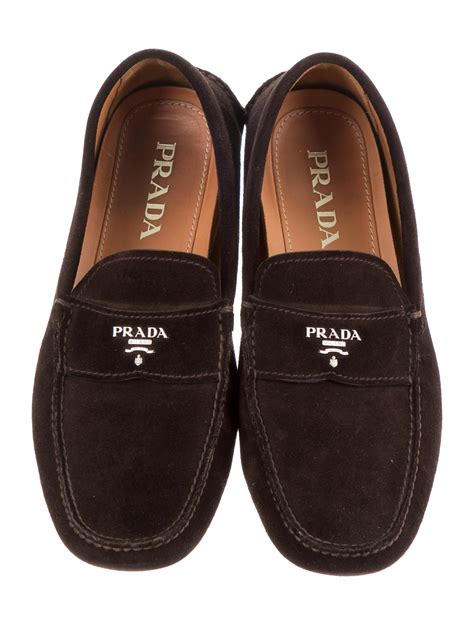 prada suede mule|Prada driving loafers women's.